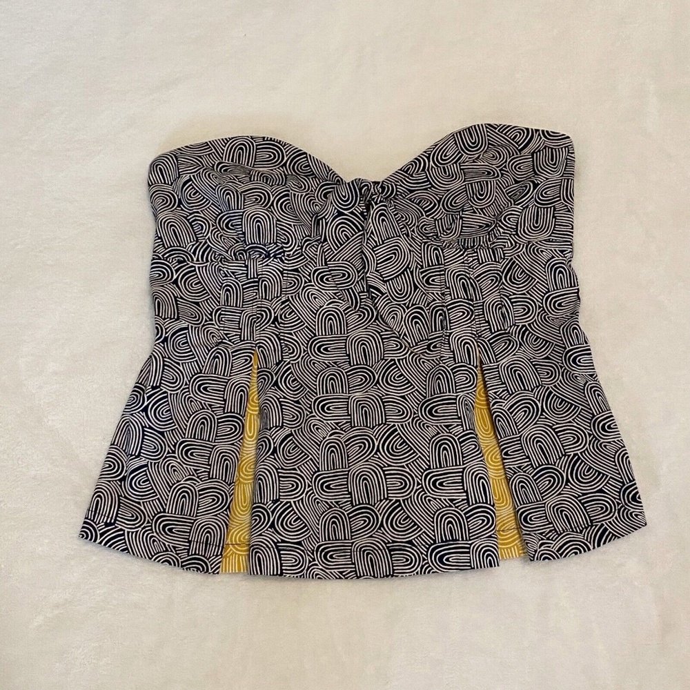 Odille Anthropologie Size 4 Force Field Strapless Top